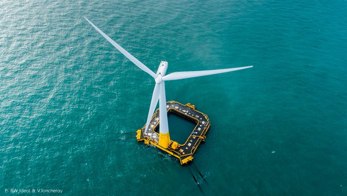 Floating offshore wind turbine, Allyance.