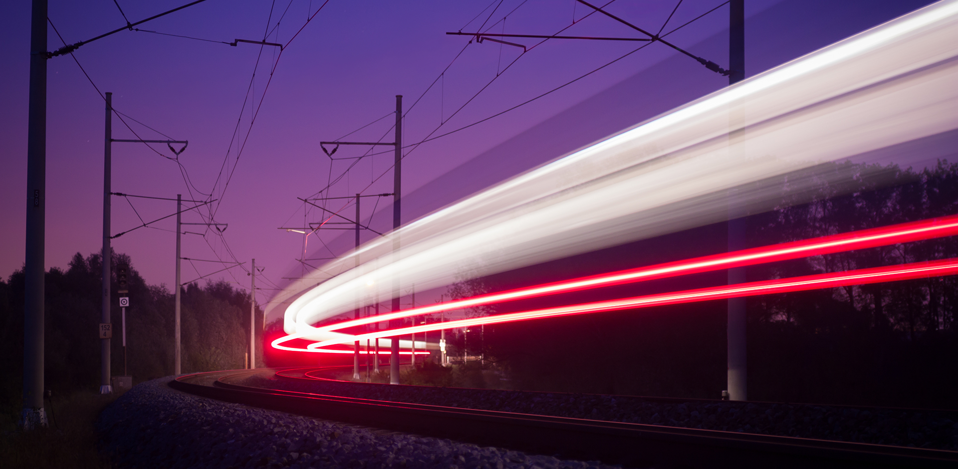 Train Light Trails