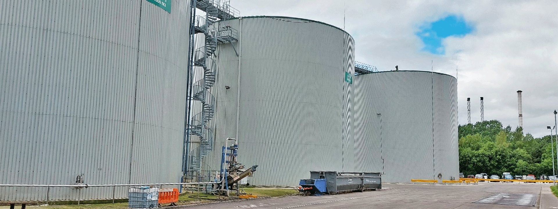 Biomass waste treatment plant