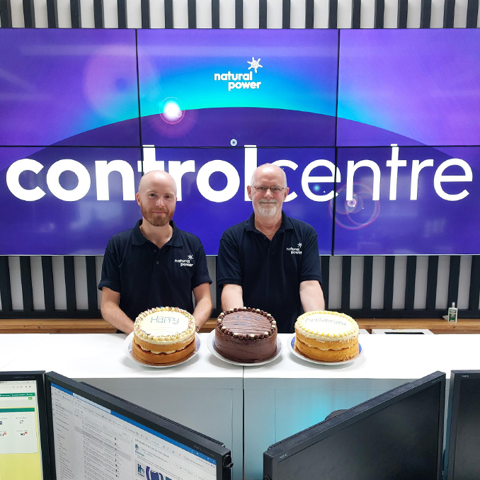 Charlie Thomson and Norrie Hex - the newest and longest serving members of the ControlCentre team