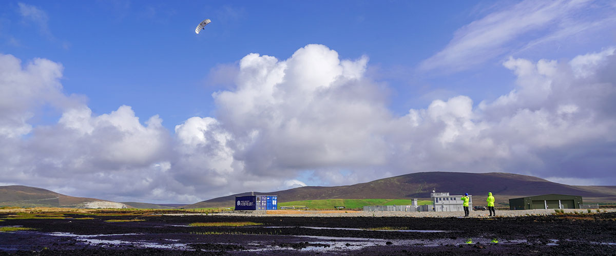 RWE Kitepower in flight in Ireland RWE Kitepower in flight in Ireland