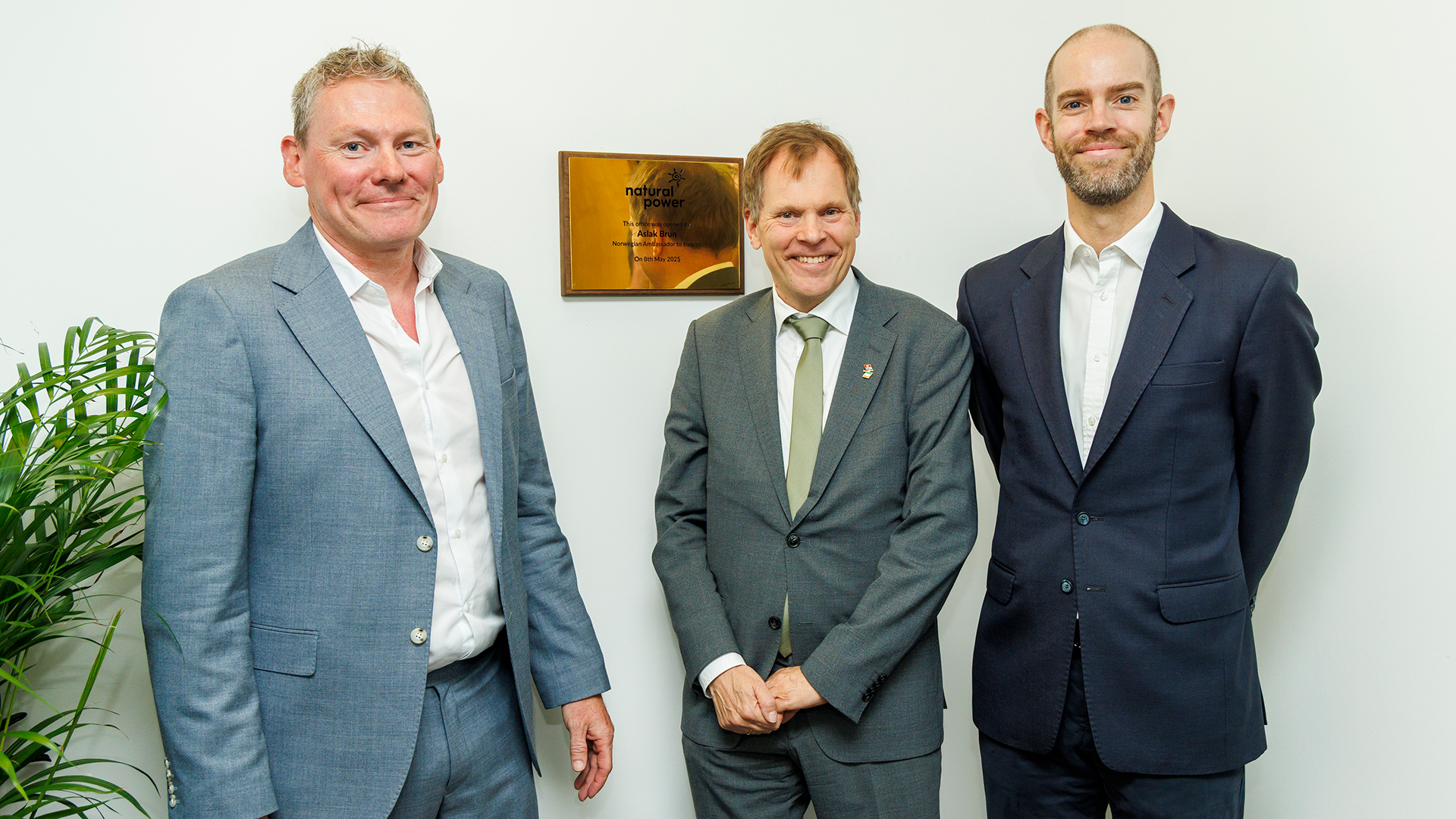 Ciaran Farrell, Ambassador Aslak Brun and Thomas Jebsen