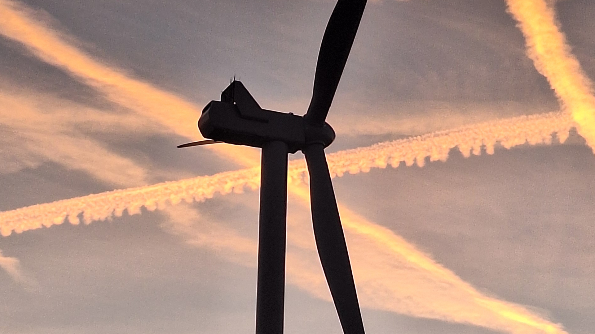 Turbine and sunset