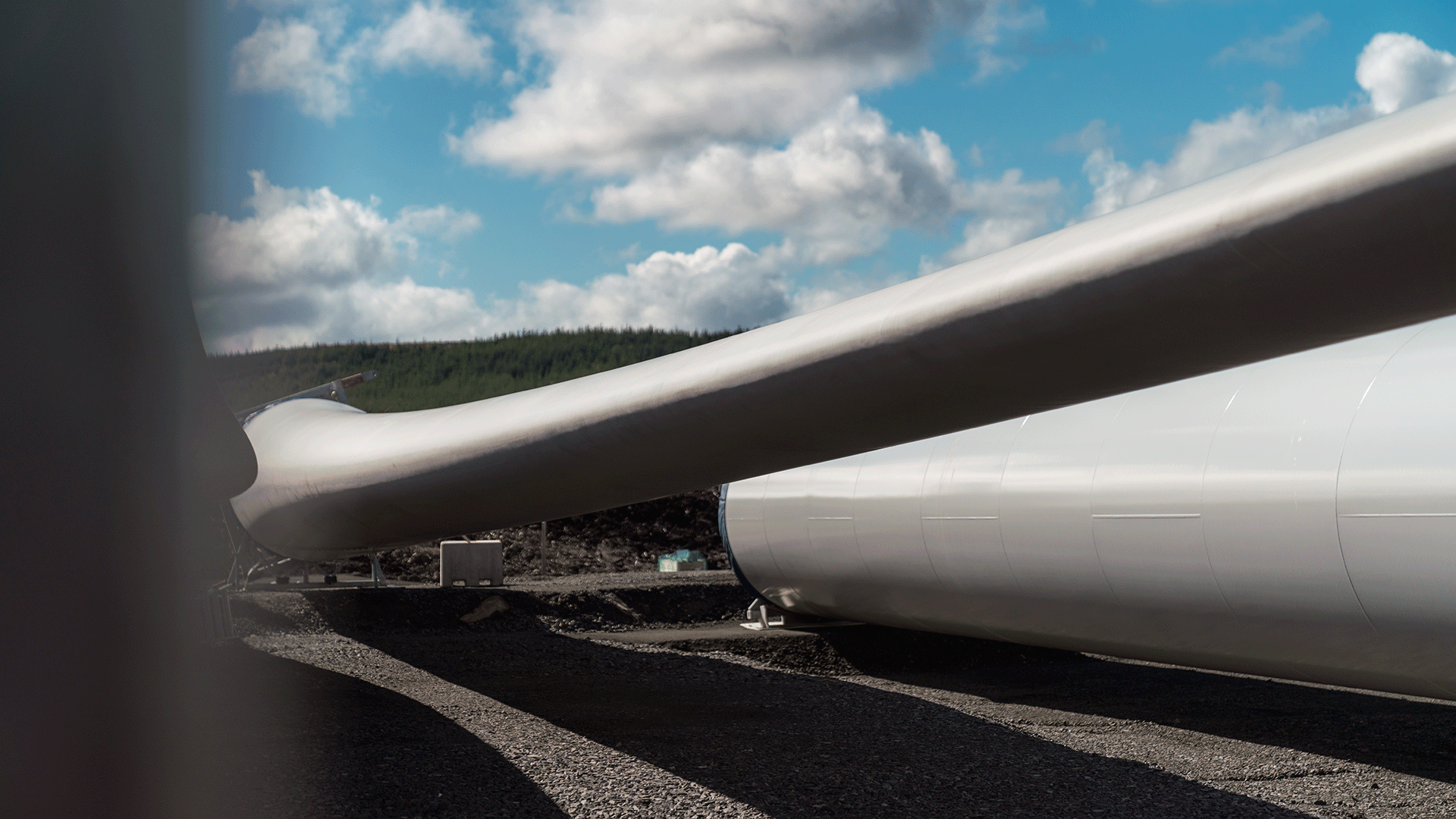 Turbine blades in the sun
