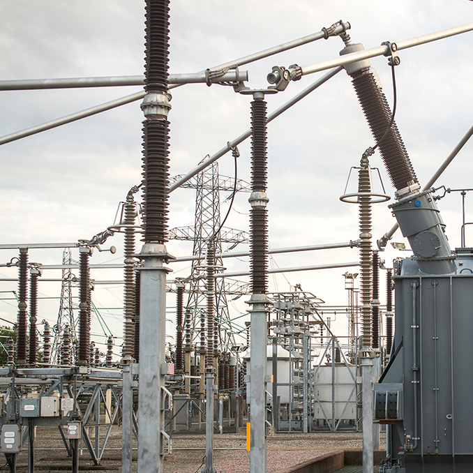 Electrical substation in the UK