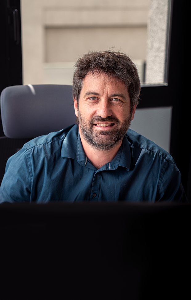 Fabien Vacher at his desk